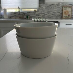Set of 2 Crate and Barrel Verge Bowls